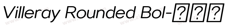 Villeray Rounded Bol字体转换